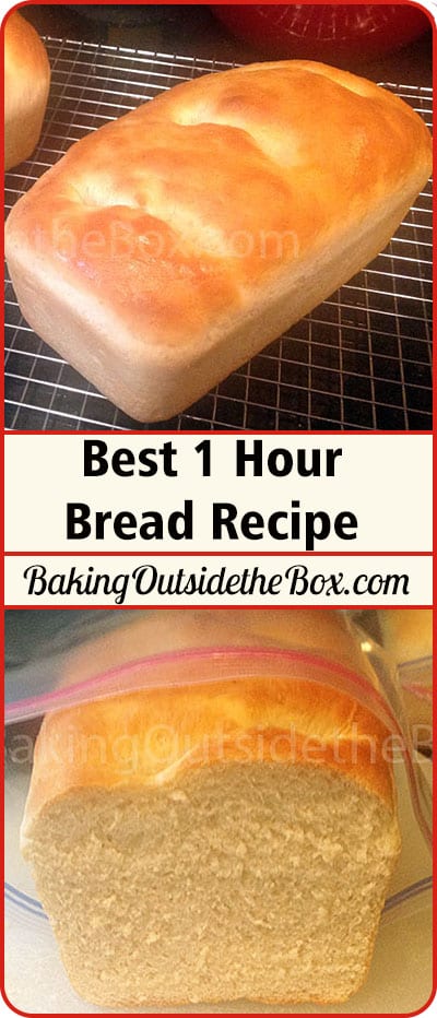 Best 1 Hour Bread Recipe. Perfect bread start to finish in one hour. This is my favorite bread recipe.