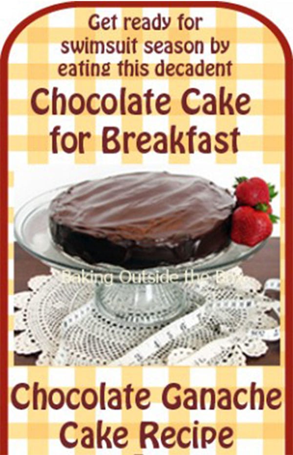 Chocolate Cake for Breakfast Diet Baking Outside the Box