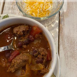 Bowl of Low Carb Chili