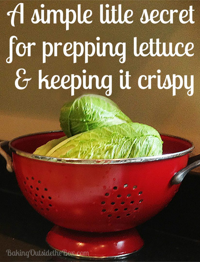 A Simple Secret for Crisp Lettuce after Washing - Baking Outside the Box