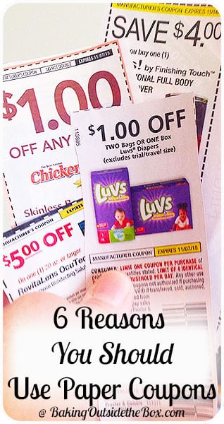 I learned how to easily save time and money using paper coupons with these 6 tips.