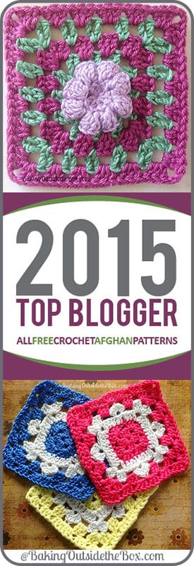 These cute granny square patterns are among the top 100 for 2015.