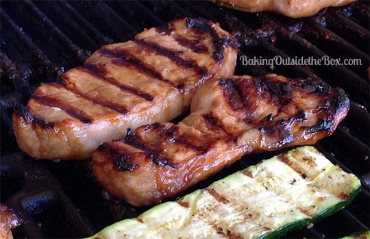 #bakingoutsidethebox | The recipe for these Chinese Marinated Pork Chops are so easy to make and turn out so tender, they will become a grill out favorite all summer long.