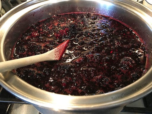 This French recipe for Low Sugar Blackberry jam tastes of fresh fruit and late summer sunshine. It takes less than half the sugar of a regular jam recipe