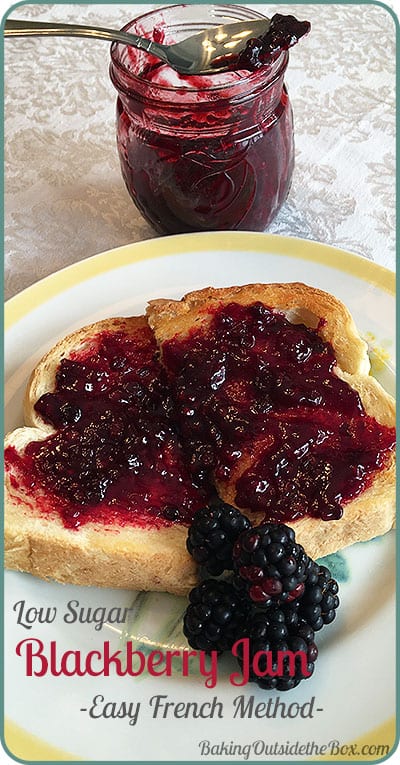 Low Sugar Blackberry Jam French Style