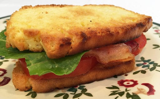 This low carb bread is great for toast and sandwiches. It slices well. It's totally worth separating a few eggs to enjoy this bread with a meal and without guilt at just 1.1 net carbs a slice.