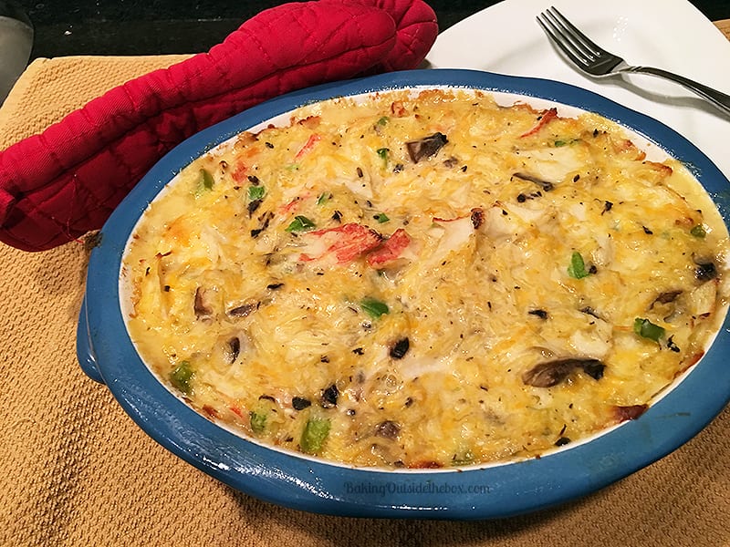 This low carb Crab Tetrazzini recipe was easy to make and so yum. Gotta try it with chicken too.