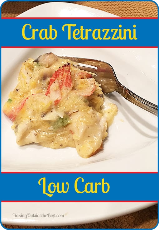 This low carb Crab Tetrazzini recipe was easy to make and so yum. Gotta try it with chicken too.