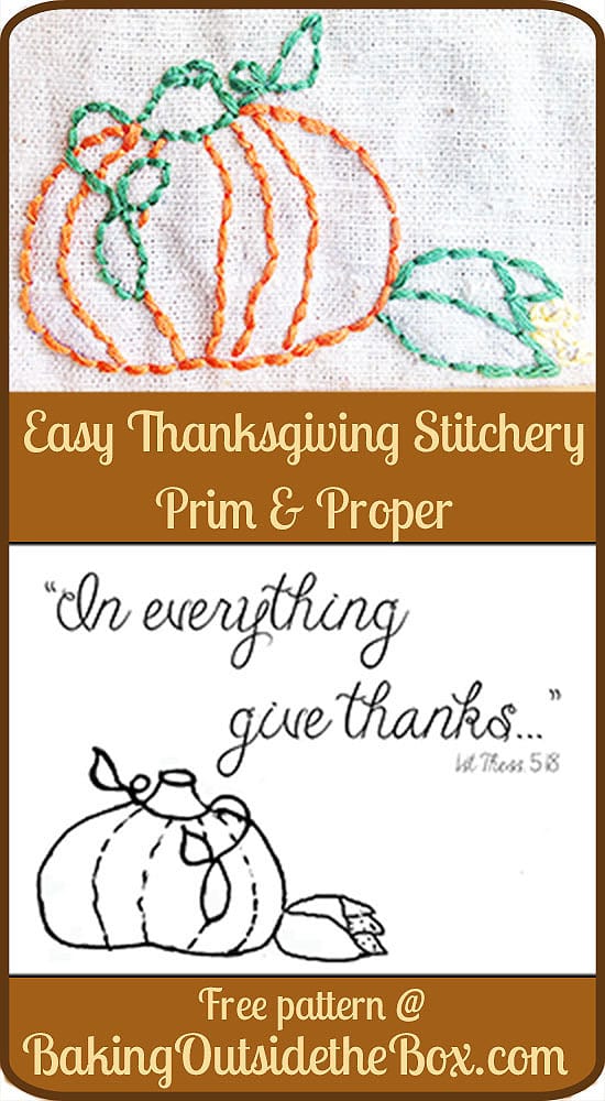Get the pattern download I'm sharing for this cute Thanksgiving stitchery in two versions. So easy you'll whip up one for yourself and one for a friend. 
