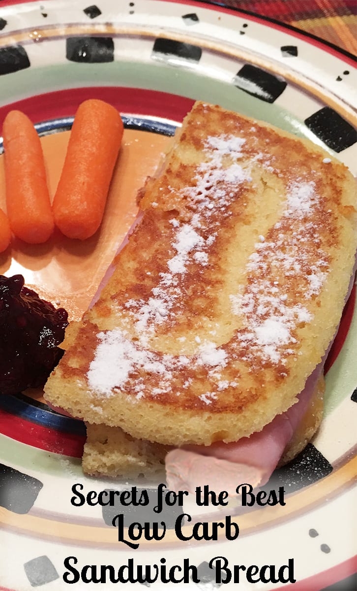 A Monte Cristo sandwich made with Low Carb Sandwich Bread