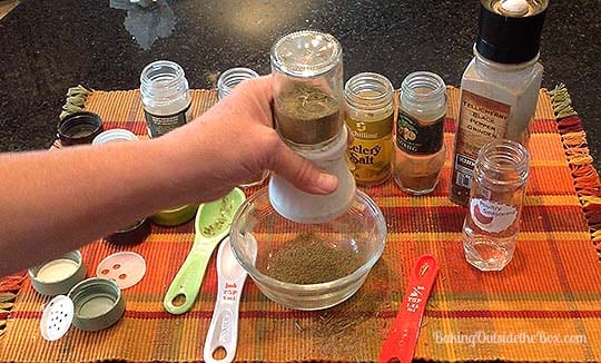 This Poultry Seasoning recipe is perfect to have in your spice cupboard for the holiday months. It's great for turkey, chicken, soups and stuffing. Includes a short video tutorial and label download.