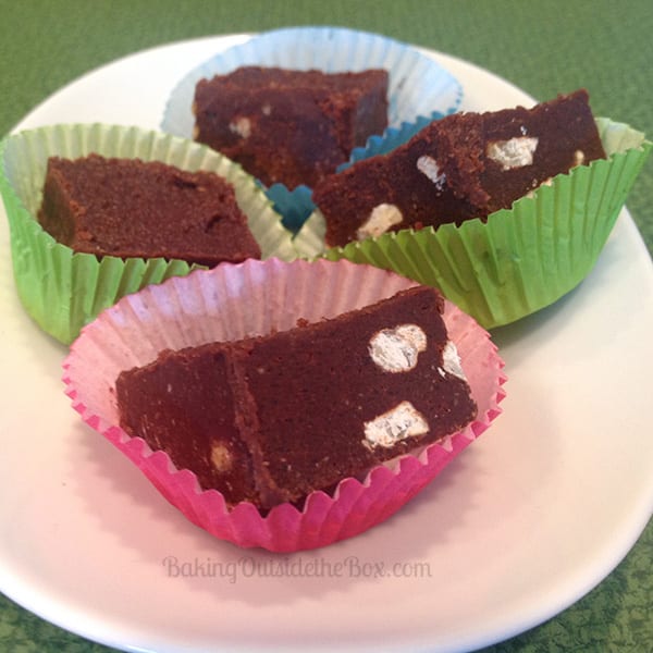 Here is a simple recipe for low carb fudge. It has a crazy secret ingredient that makes it come out perfectly. It has less than 1 net carb per piece.