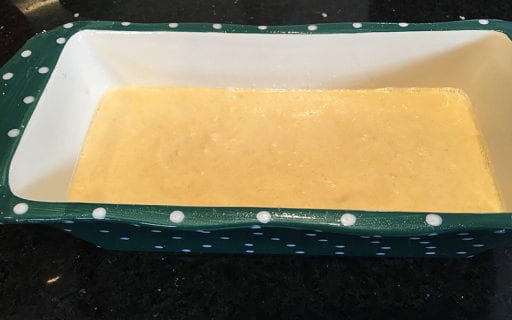 Completed batter for low carb bread, waiting to be baked.