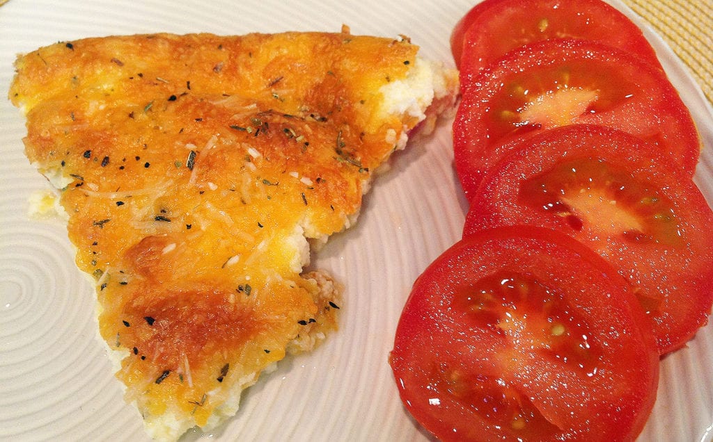 This Low Carb Quick Quiche is an savory & satisfying recipe to use eggs for lunch or dinner. It's a low carb bargain at just 3.7 gms of carbohydrates a slice.