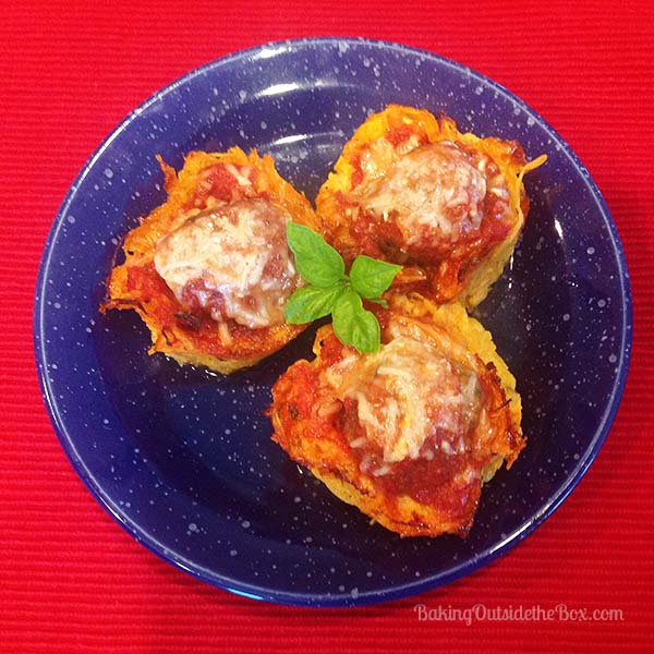 These Nested Meatballs are a comfort food for those who long for spaghetti and meatballs on a low carb regimen. Makes a great appetizer or light lunch.