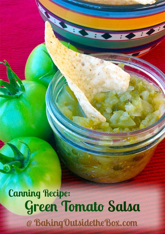 Green Tomato Salsa Salsa Verde Baking Outside the Box