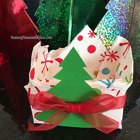 Easy DIY tutorial with pictures for thrifty and cute Christmas treat boxes.