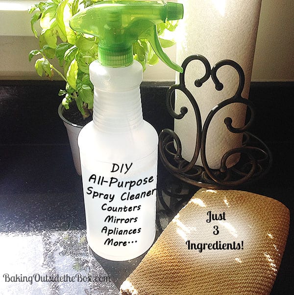 bakingoutsidethebox | Make this DIY All Purpose Spray Cleaner for pennies. I learned how from a pro. Just 3 ingredients.