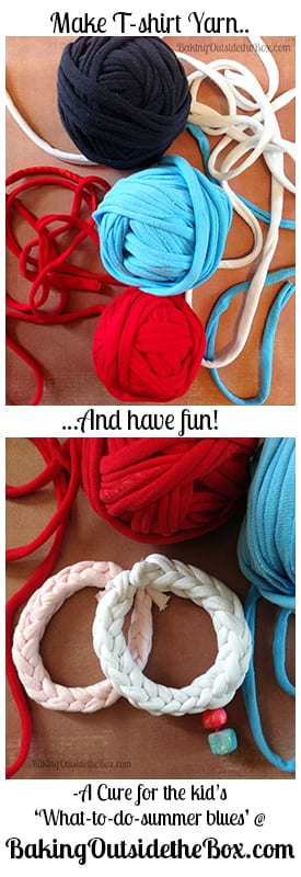 How To Make Easy Colourful DIY T-shirt Yarn Bracelets