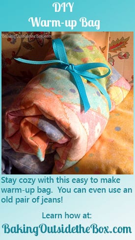Easy DIY tutorial to sew a warm up bag. Make someone you love cozier. Have warmer hands or feet in 15 minutes from now.